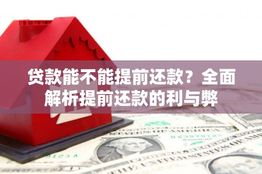 宁乡贷款能不能提前还款？全面解析提前还款的利与弊