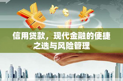 大英信用贷款，现代金融的便捷之选与风险管理