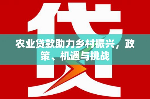 长岭农业贷款助力乡村振兴，政策、机遇与挑战