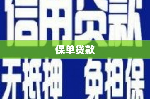 南屯保单贷款