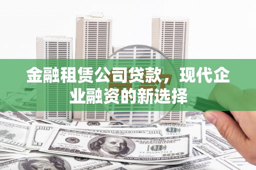 晋州金融租赁公司贷款，现代企业融资的新选择
