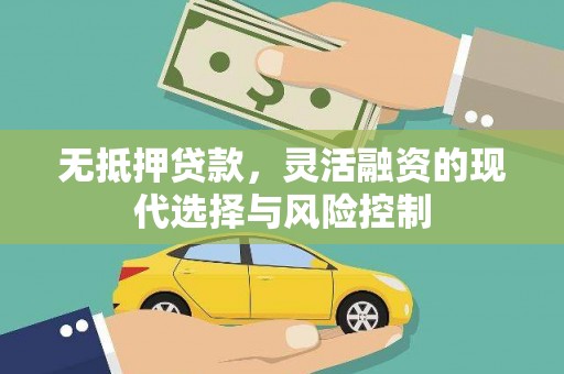 昌都无抵押贷款，灵活融资的现代选择与风险控制
