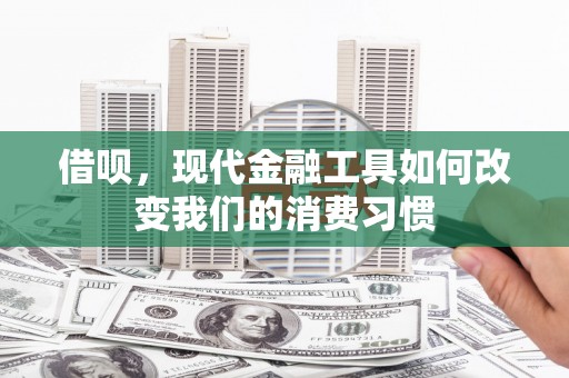 施秉借呗，现代金融工具如何改变我们的消费习惯