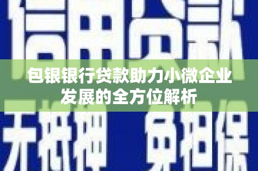 柯桥包银银行贷款助力小微企业发展的全方位解析