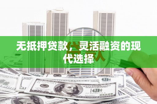 沙湾无抵押贷款，灵活融资的现代选择