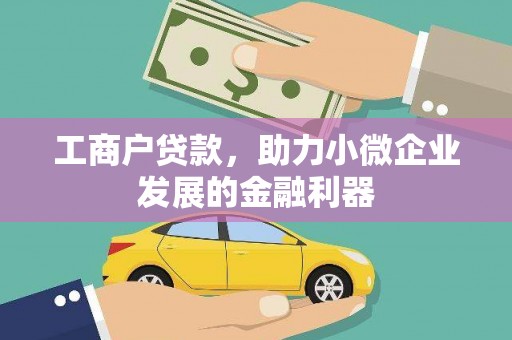 贵州工商户贷款，助力小微企业发展的金融利器