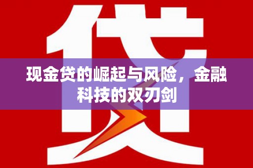 振兴现金贷的崛起与风险，金融科技的双刃剑