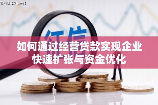 玉州如何通过经营贷款实现企业快速扩张与资金优化
