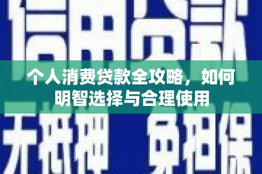 坊子个人消费贷款全攻略，如何明智选择与合理使用