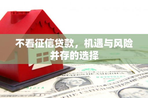 北斗不看征信贷款，机遇与风险并存的选择